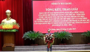 Trao Giải báo chí về xây dựng Đảng, học tập, làm theo tư tưởng, đạo đức, phong cách Hồ Chí Minh