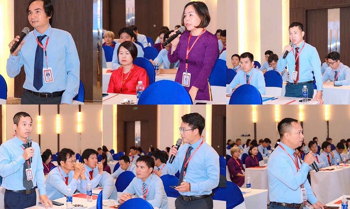 Nhiều ý kiến của NLĐ được Hội nghị ghi nhận Nhiều ý kiến của NLĐ được Hội nghị ghi nhận