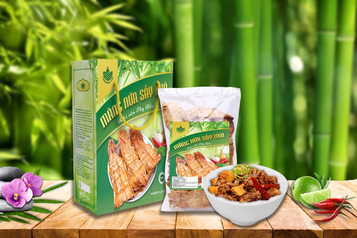 Sản phẩm măng nứa sấy khô Tân Xuân Sản phẩm măng nứa sấy khô Tân Xuân