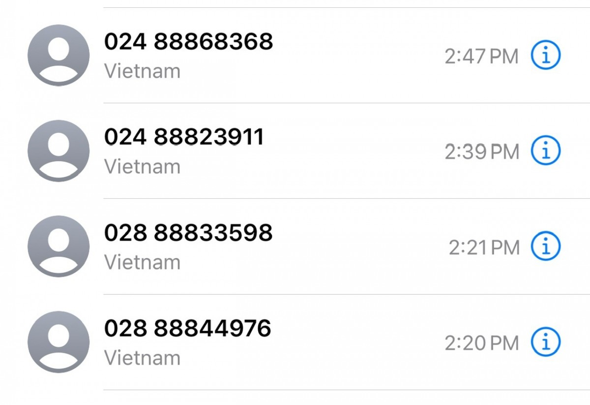 Số điện thoại lừa đảo hối thúc khách hàng cài App giả mạo Số điện thoại lừa đảo hối thúc khách hàng cài App giả mạo