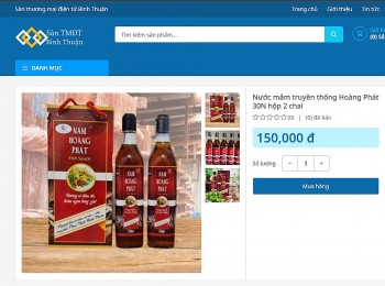 Đẩy mạnh tiêu thụ sản phẩm nước mắm Nam Hoàng Phát qua sàn thương mại điện tử