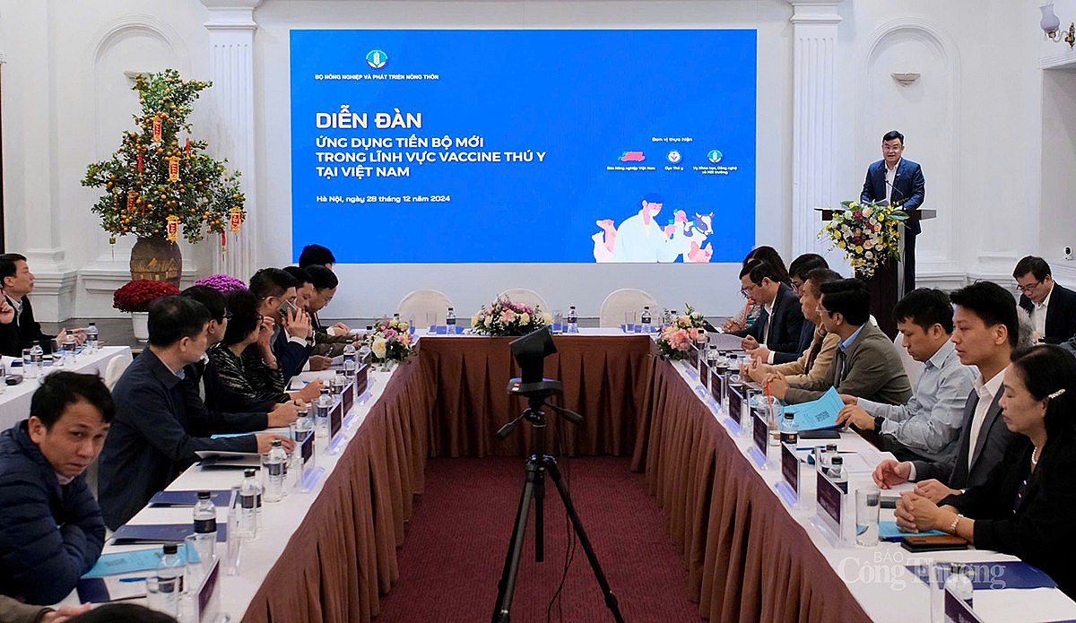 Diễn đàn “Ứng dụng tiến bộ mới trong lĩnh vực vaccine thú y tại Việt Nam” diễn ra sáng 27/12 tại Hà Nội Diễn đàn “Ứng dụng tiến bộ mới trong lĩnh vực vaccine thú y tại Việt Nam” diễn ra sáng 27/12 tại Hà Nội