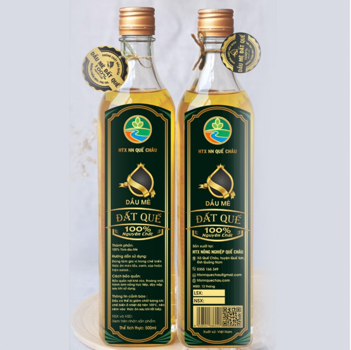 Sản phẩm dầu mè Đất Quế Sản phẩm dầu mè Đất Quế