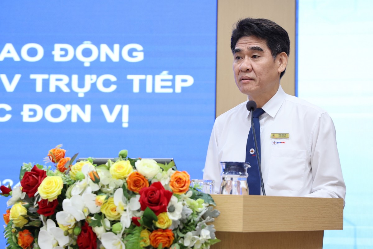 Ông Trần Đình Hà - Chủ tịch Công đoàn EVNCPC (Ảnh: Phương Nam)