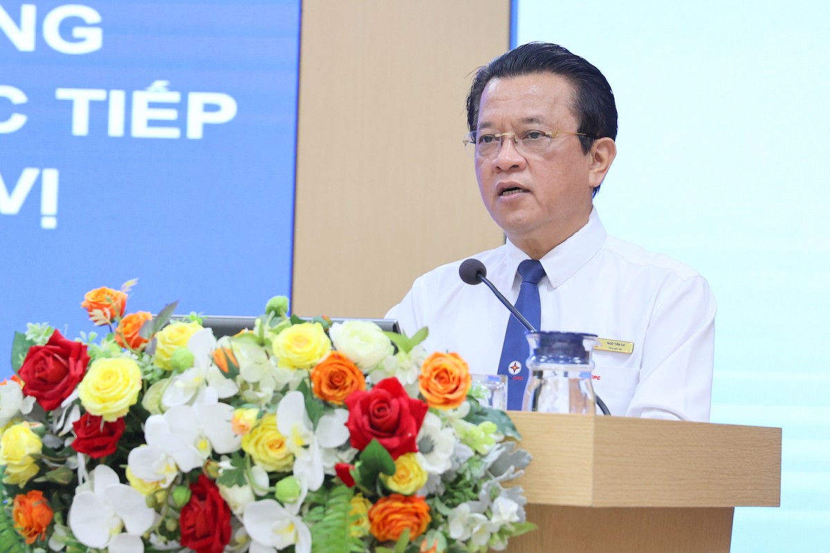 Ông Ngô Tấn Cư - Tổng giám đốc EVNCPC (Ảnh: Phương Nam)