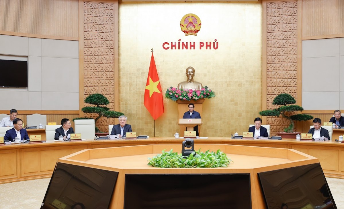 Thủ tướng Phạm Minh Chính chủ trì một phiên họp của Chính phủ về công tác xây dựng pháp luật - Ảnh: VGP/Nhật Bắc Thủ tướng Phạm Minh Chính chủ trì một phiên họp của Chính phủ về công tác xây dựng pháp luật - Ảnh: VGP/Nhật Bắc