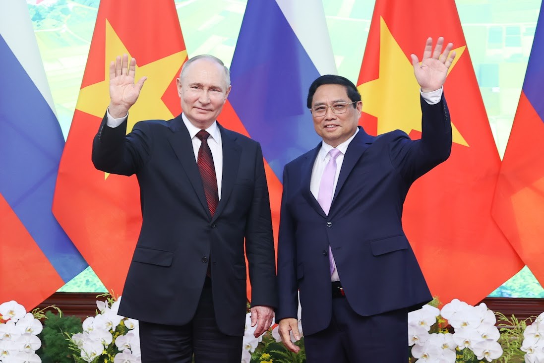 Thủ tướng Phạm Minh Chính hội kiến Tổng thống Nga Vladimir Putin có chuyến thăm cấp Nhà nước tới Việt Nam ngày 20/6/2024 - Ảnh: VGP/Nhật Bắc Thủ tướng Phạm Minh Chính hội kiến Tổng thống Nga Vladimir Putin có chuyến thăm cấp Nhà nước tới Việt Nam ngày 20/6/2024 - Ảnh: VGP/Nhật Bắc