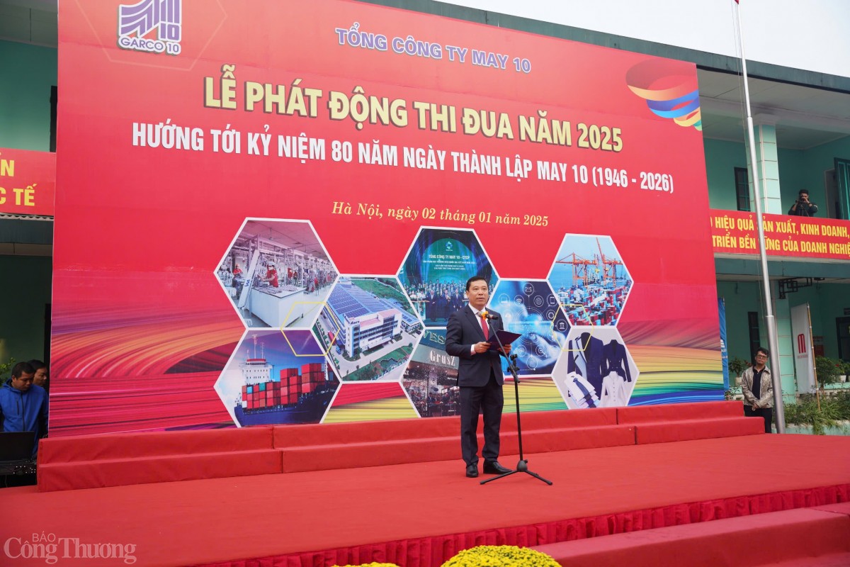 May 10 phát động thi đua lao động sản xuất năm 2025 May 10 phát động thi đua lao động sản xuất năm 2025