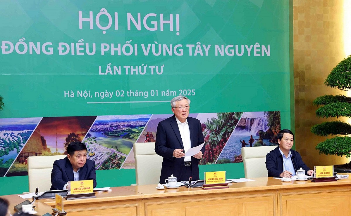 Phó Thủ tướng Thường trực Chính phủ Nguyễn Hòa Bình phát biểu tại Hội nghị - Ảnh: VGP/Đình Hải Phó Thủ tướng Thường trực Chính phủ Nguyễn Hòa Bình phát biểu tại Hội nghị - Ảnh: VGP/Đình Hải