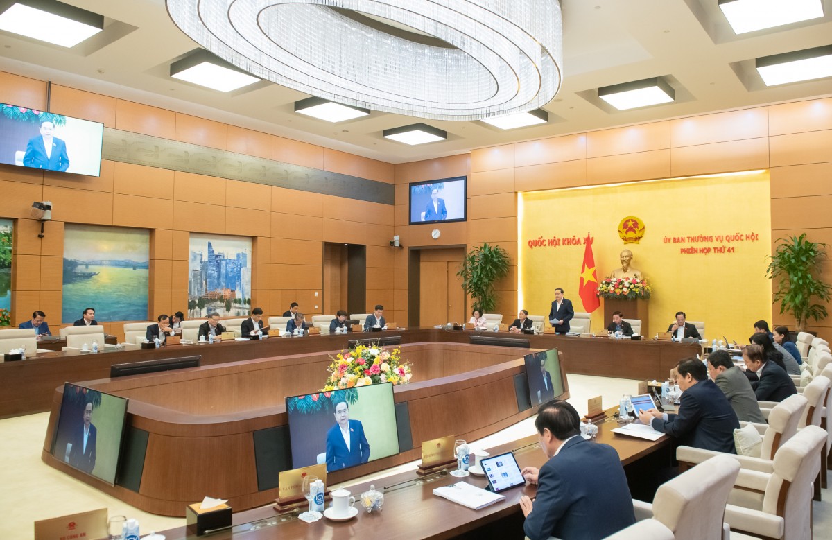Khai mạc phiên họp thứ 41 - Ủy ban Thường vụ Quốc hội khóa XV Khai mạc phiên họp thứ 41 - Ủy ban Thường vụ Quốc hội khóa XV