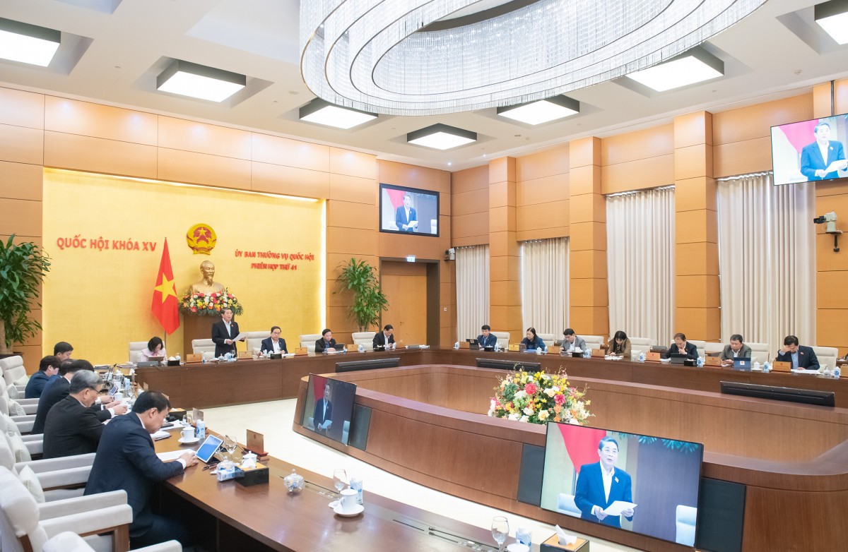 Ủy ban Thường vụ Quốc hội cho ý kiến về việc giải trình, tiếp thu, chỉnh lý dự thảo Luật Công nghiệp công nghệ số