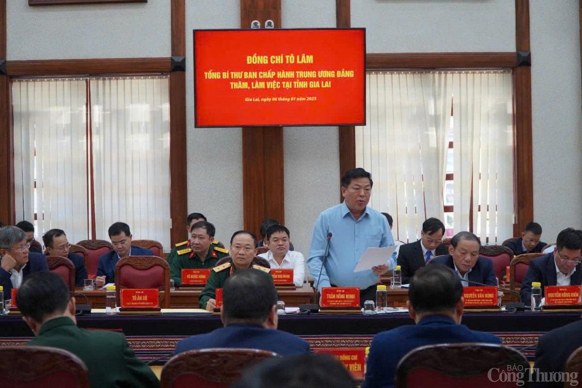 Chùm ảnh Tổng Bí thư Tô Lâm làm việc tại Gia Lai