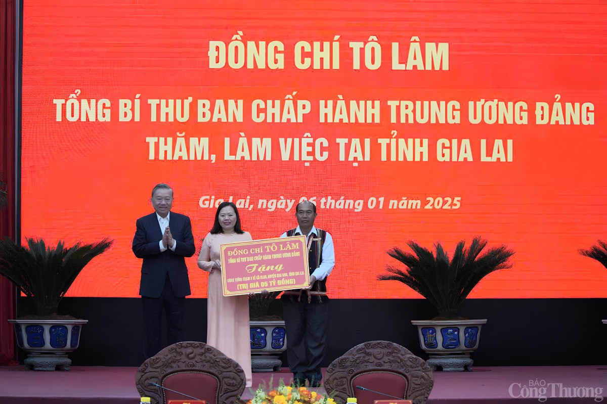 Tổng Bí thư Tô Lâm phát biểu chỉ đạo tại buổi làm việc