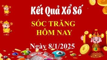 XSST 8/1, Kết quả xổ số Sóc Trăng hôm nay 8/1/2025, KQXSST