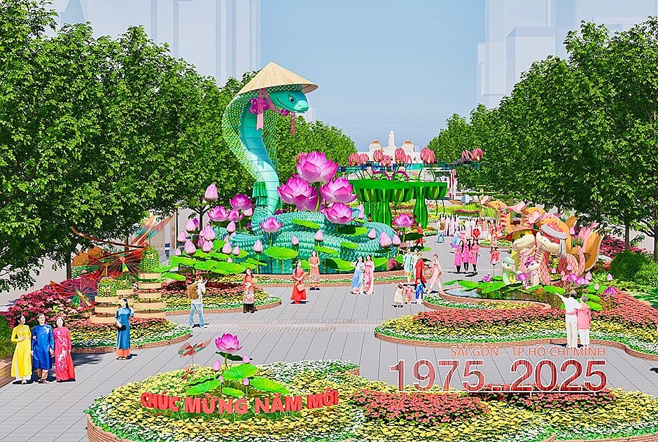 Đường hoa Nguyễn Huệ Tết Ất Tỵ có gì mới đặc sắc?