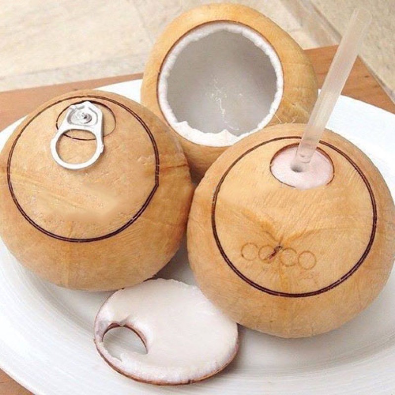 Hình ảnh dừa tươi Việt Nam được chào bán trên sàn thương mại điện tử Shopee tại Đài Loan