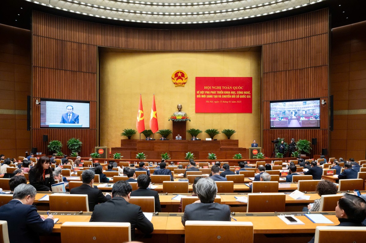 Hội nghị toàn quốc về đột phá phát triển khoa học, công nghệ, đổi mới sáng tạo và chuyển đổi số quốc gia Hội nghị toàn quốc về đột phá phát triển khoa học, công nghệ, đổi mới sáng tạo và chuyển đổi số quốc gia