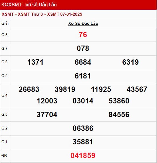 XSDLK 7/1, kết quả xổ số Đắk Lắk hôm nay 7/1/2025 XSDLK 7/1, kết quả xổ số Đắk Lắk hôm nay 7/1/2025