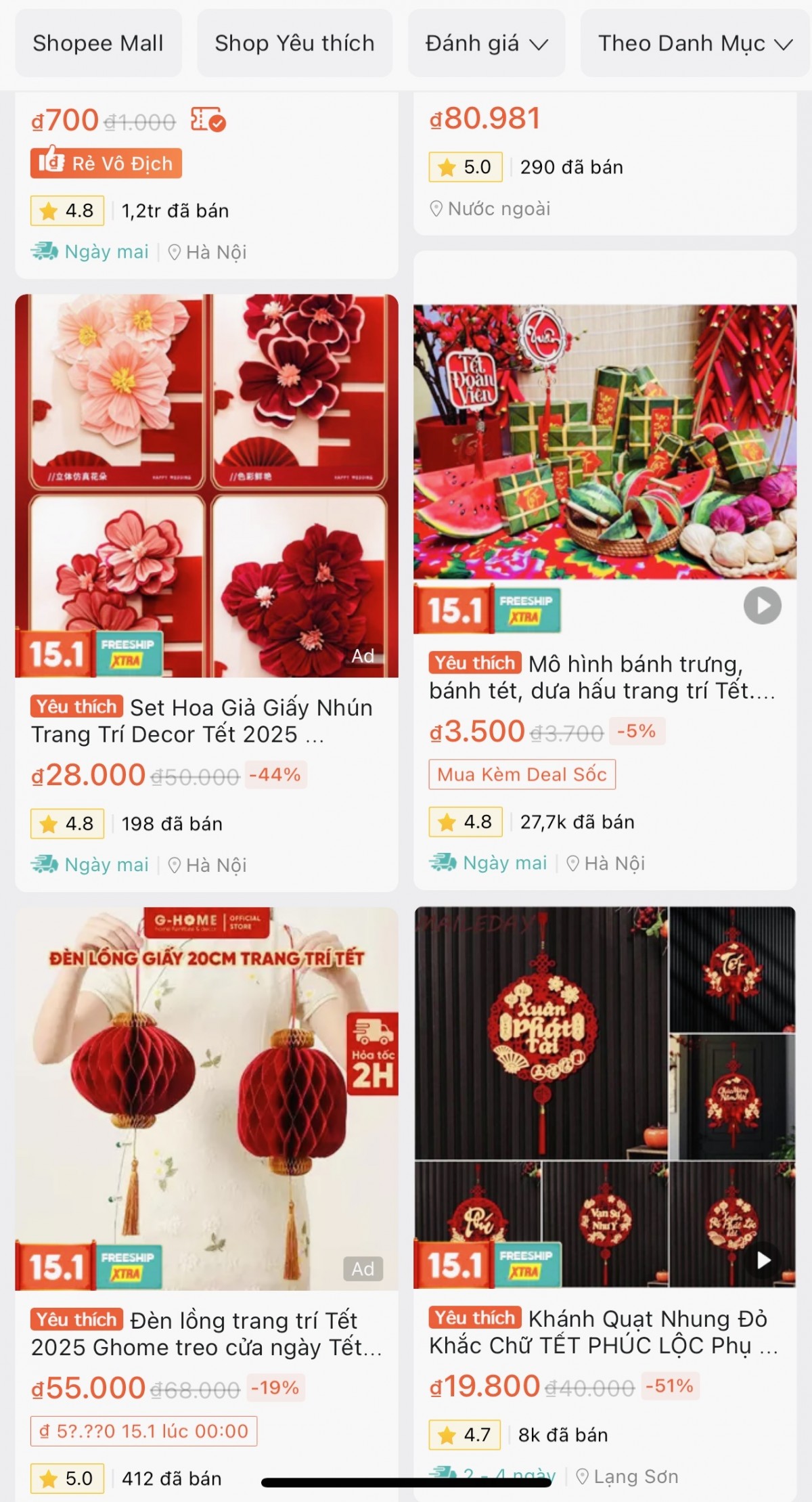 Các sàn thương mại điện tử với đa dạng mẫu mã, giúp người mua dễ dàng đặt hàng nhanh chóng. Ảnh chụp màn hình Các sàn thương mại điện tử với đa dạng mẫu mã, giúp người mua dễ dàng đặt hàng nhanh chóng. Ảnh chụp màn hình