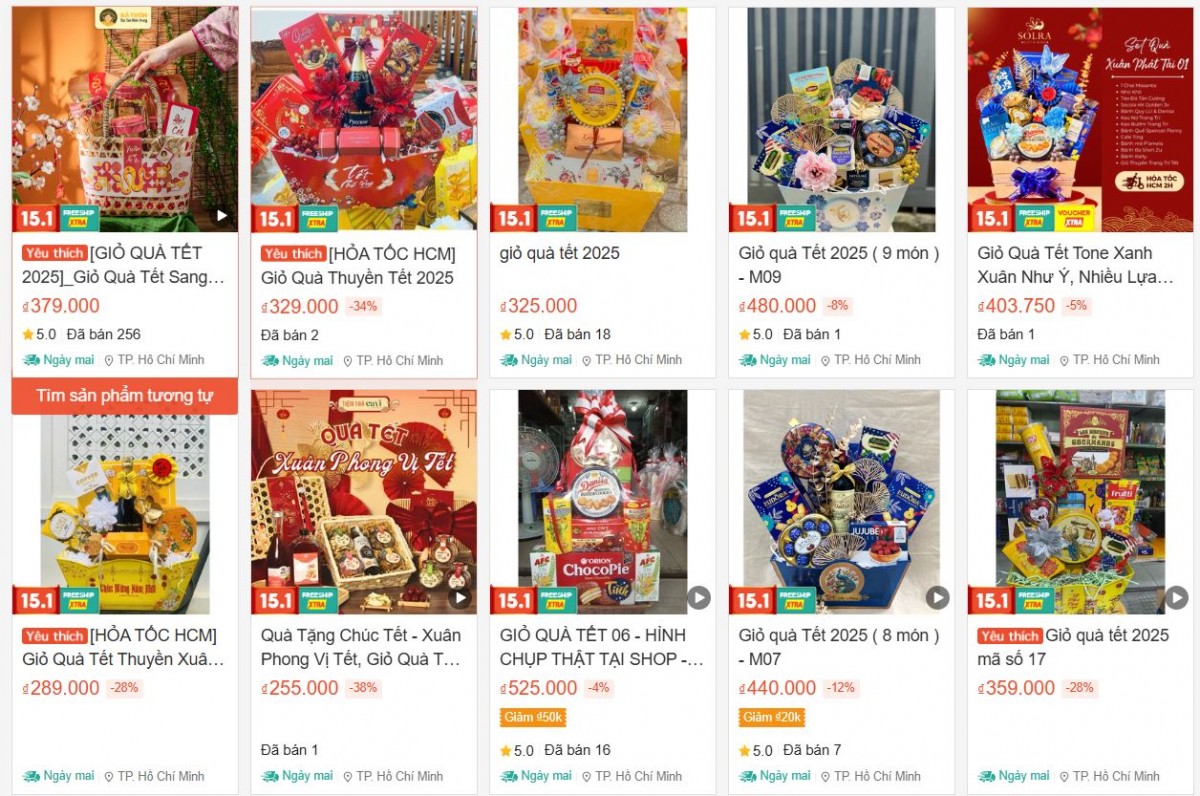 TP. Hồ Chí Minh: Sôi động thị trường giỏ quà Tết TP. Hồ Chí Minh: Sôi động thị trường giỏ quà Tết