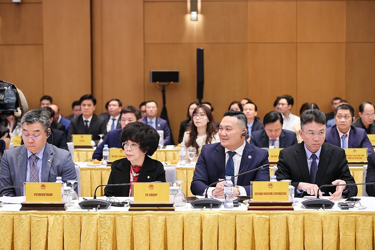 Đại diện các doanh nghiệp Việt Nam tham dự Đối thoại - Ảnh: VGP/Nhật Bắc Đại diện các doanh nghiệp Việt Nam tham dự Đối thoại - Ảnh: VGP/Nhật Bắc