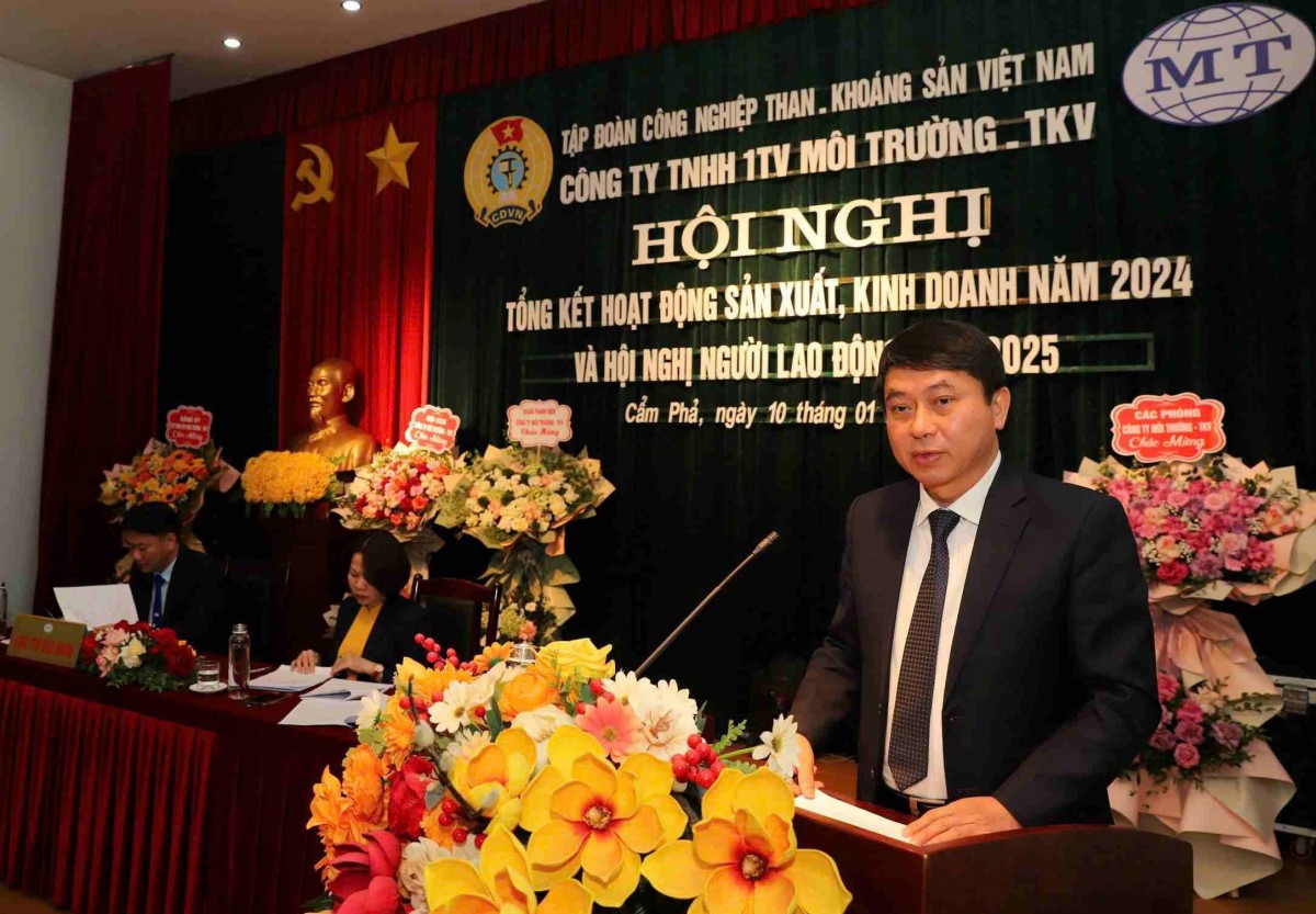 Công ty Môi trường-TKV tổ chức Hội nghị tổng kết năm 2024 Công ty Môi trường-TKV tổ chức Hội nghị tổng kết năm 2024