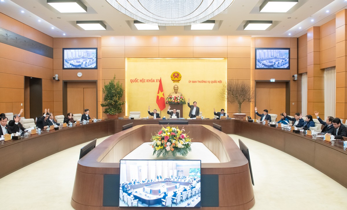 Ủy ban Thường vụ Quốc hội đã thống nhất thông qua Nghị quyết bổ sung 06 dự án luật và điều chỉnh thời gian trình đối với 01 dự án luật trong Chương trình xây dựng luật, pháp lệnh năm 2025 Ủy ban Thường vụ Quốc hội đã thống nhất thông qua Nghị quyết bổ sung 06 dự án luật và điều chỉnh thời gian trình đối với 01 dự án luật trong Chương trình xây dựng luật, pháp lệnh năm 2025