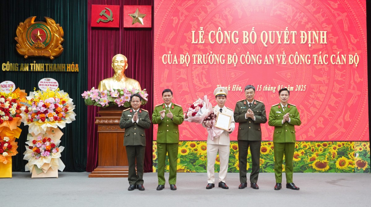 bổ nhiệm phó giám đốc công an tỉnh thanh hóa