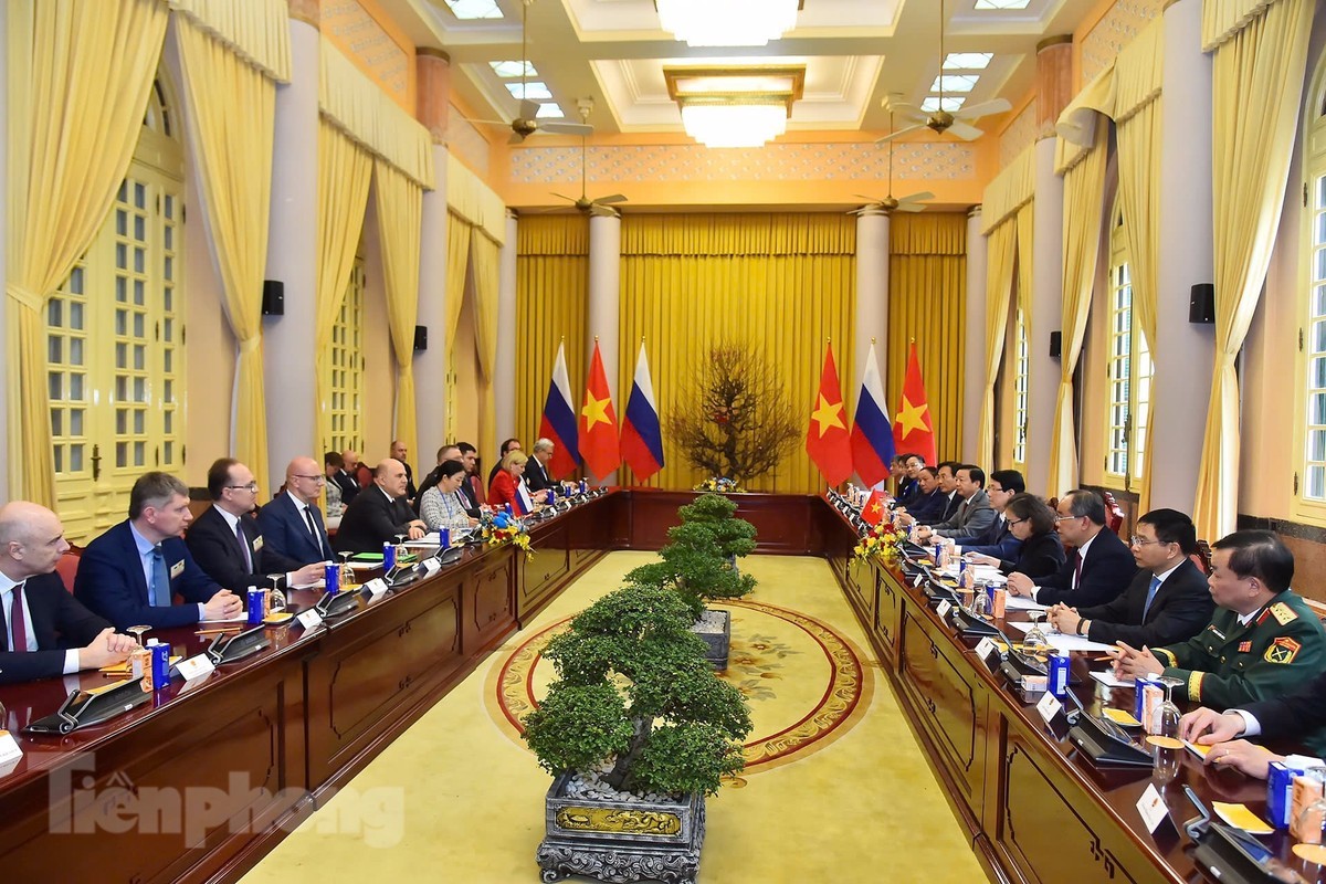 Chủ tịch nước Lương Cường tiếp Thủ tướng Liên bang Nga Mikhail Mishustin Chủ tịch nước Lương Cường tiếp Thủ tướng Liên bang Nga Mikhail Mishustin