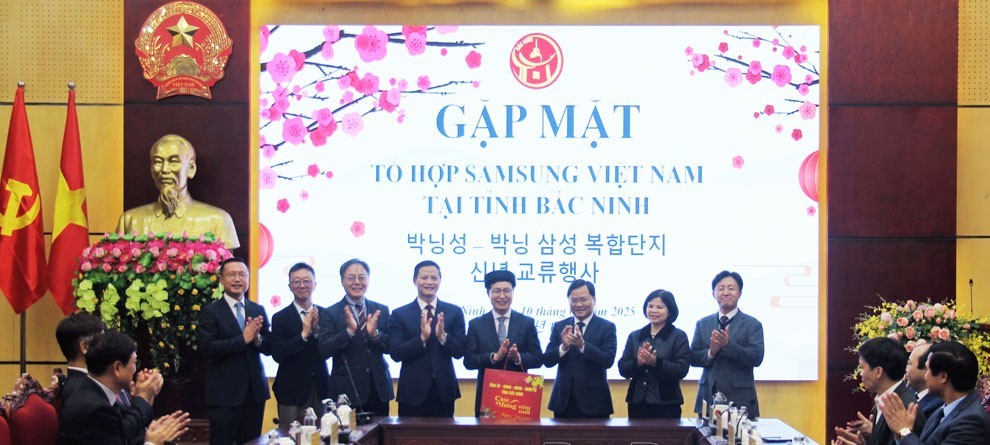 Tỉnh Bắc Ninh làm việc với Tổng Giám đốc Tổ hợp Samsung Việt Nam