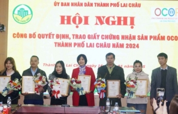 Thành phố Lai Châu trao giấy chứng nhận sản phẩm OCOP 2024