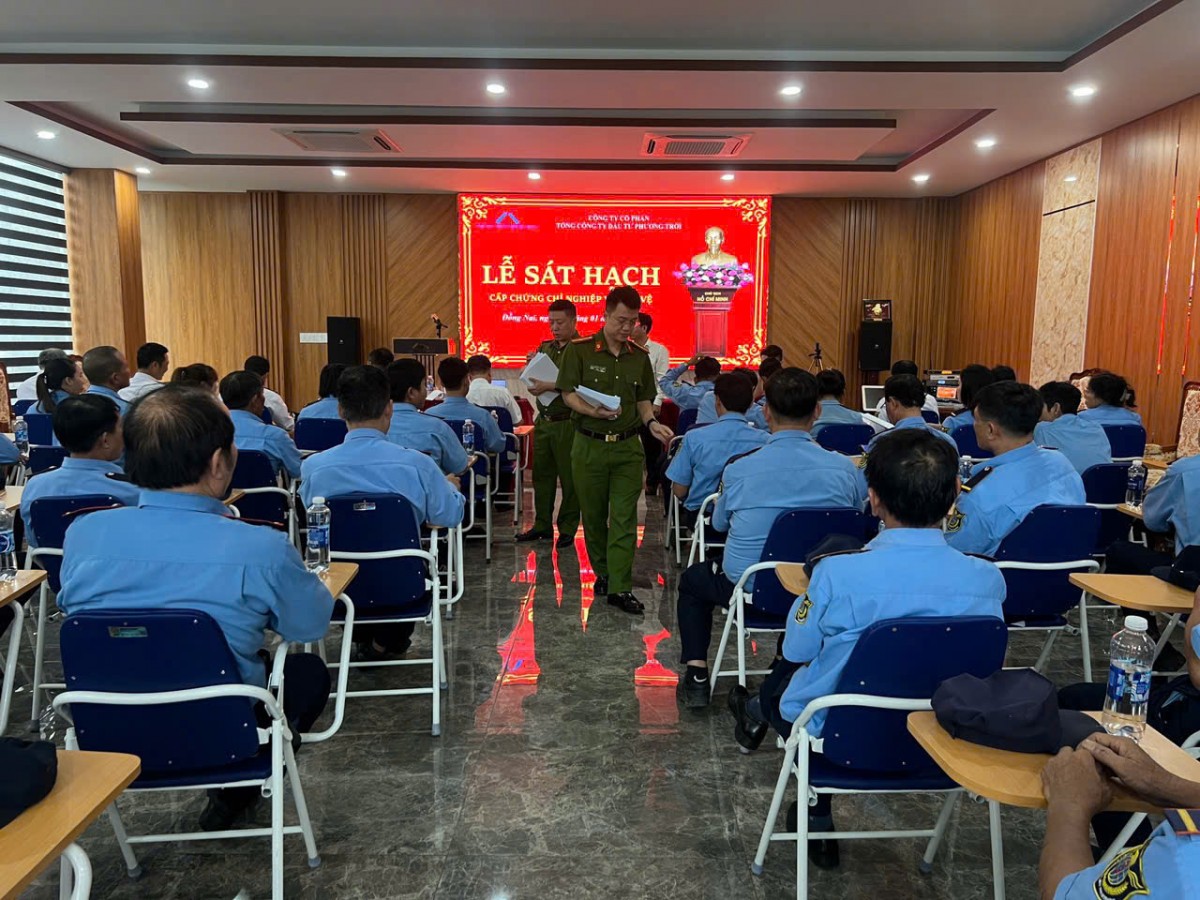 Bộ Công an sát hạch nghiệp vụ tại Công ty Phương Trời Bộ Công an sát hạch nghiệp vụ tại Công ty Phương Trời