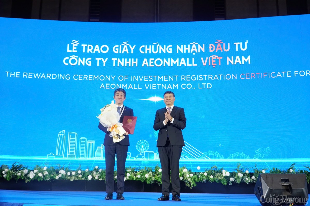 Trao chứng nhận đầu tư cho dự án Aeon Mall Thanh Khê