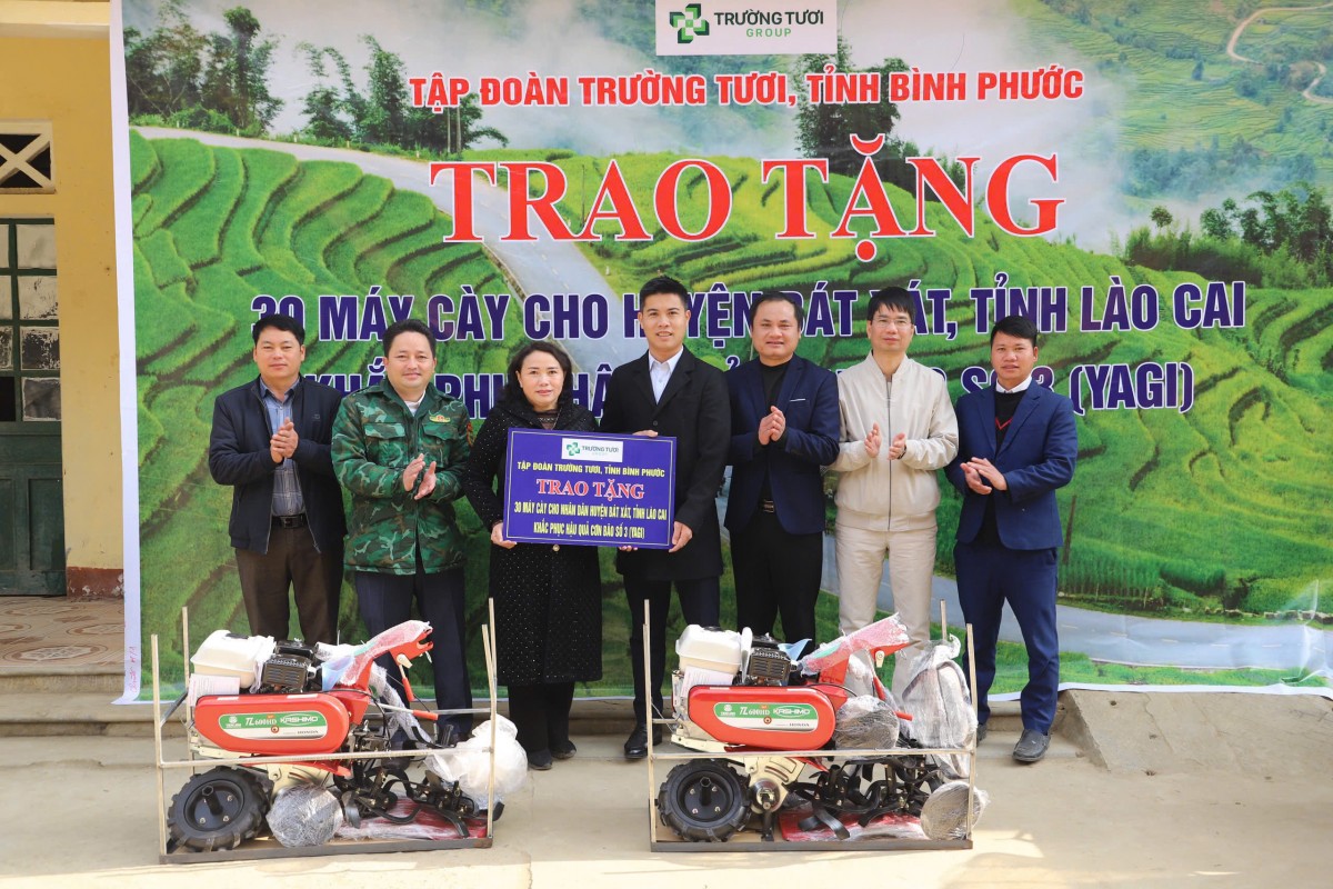 Tập đoàn Trường Tươi hỗ trợ người dân khắc phục bão Yagi