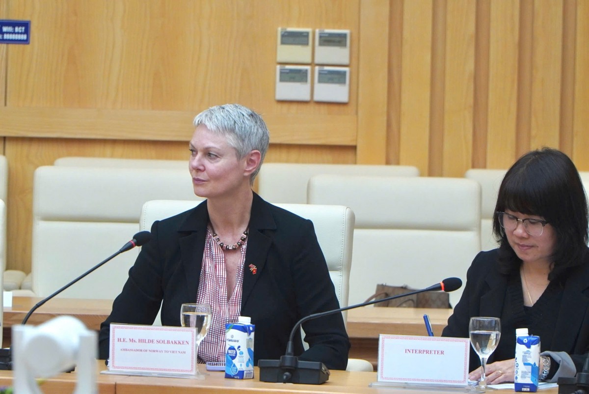 Thứ trưởng Nguyễn Hoàng Long khẳng định Việt Nam luôn coi Na Uy là đối tác quan trọng, đặc biệt trong bối cảnh Việt Nam đang triển khai JETP (Quan hệ Đối tác chuyển đổi năng lượng công bằng).