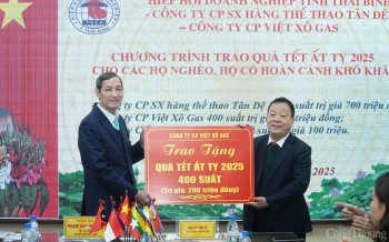 Hiệp hội Doanh nghiệp tỉnh Thái Bình trao 2.000 suất quà Tết