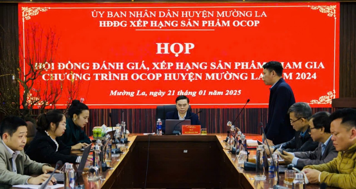 Mường La đánh giá, xếp hạng sản phẩm OCOP năm 2024