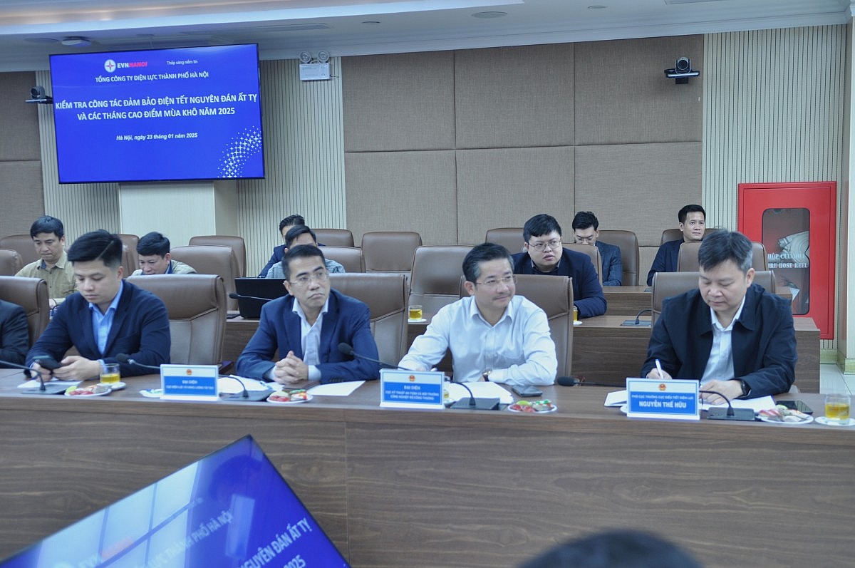 Ảnh Thứ trưởng Trương Thanh Hoài kiểm tra điện dịp Tết