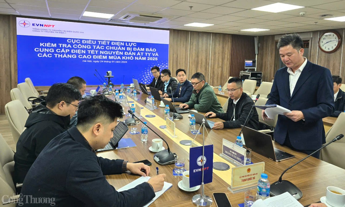 Bộ Công Thương làm việc với PTC1 về công tác cấp điện Tết và năm 2025 Bộ Công Thương làm việc với PTC1 về công tác cấp điện Tết và năm 2025
