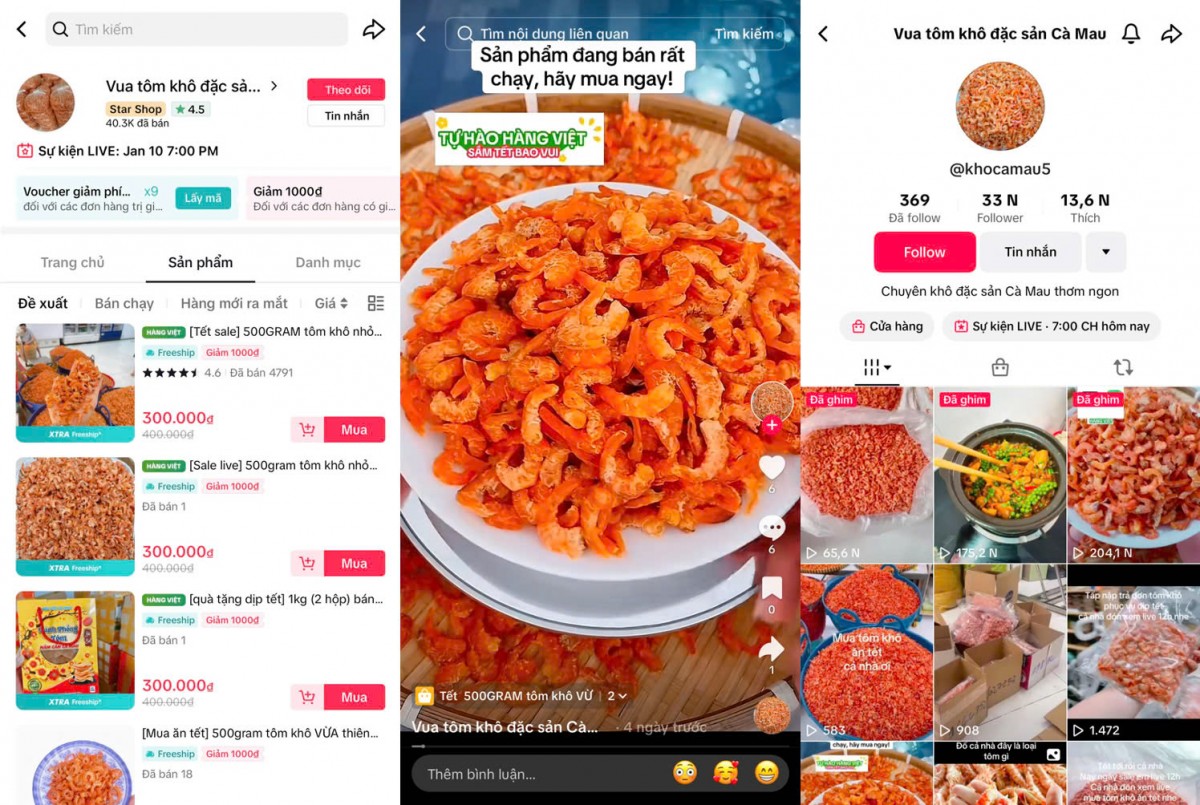 Chàng trai 9X thành công đưa sản vật quê lên TikTok Shop Chàng trai 9X thành công đưa sản vật quê lên TikTok Shop
