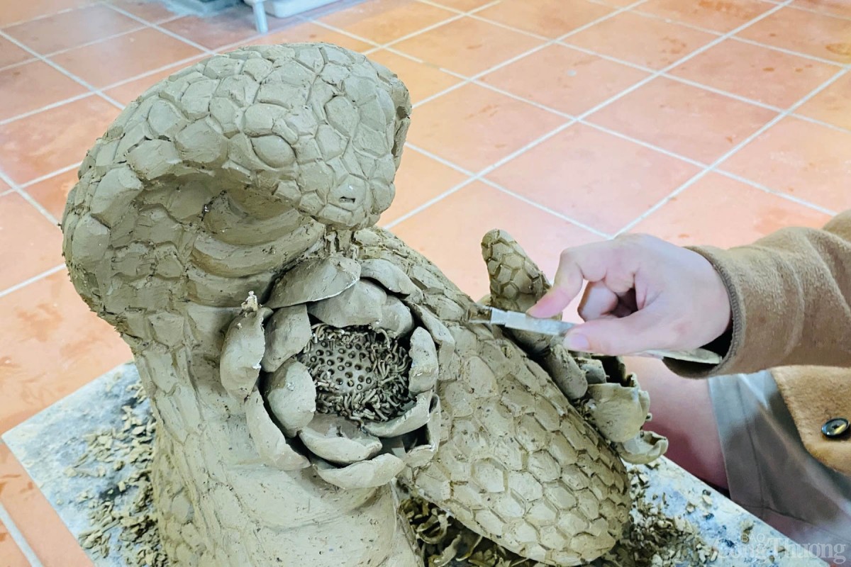 Tỷ mỷ, dày công tạo hình cho linh vật