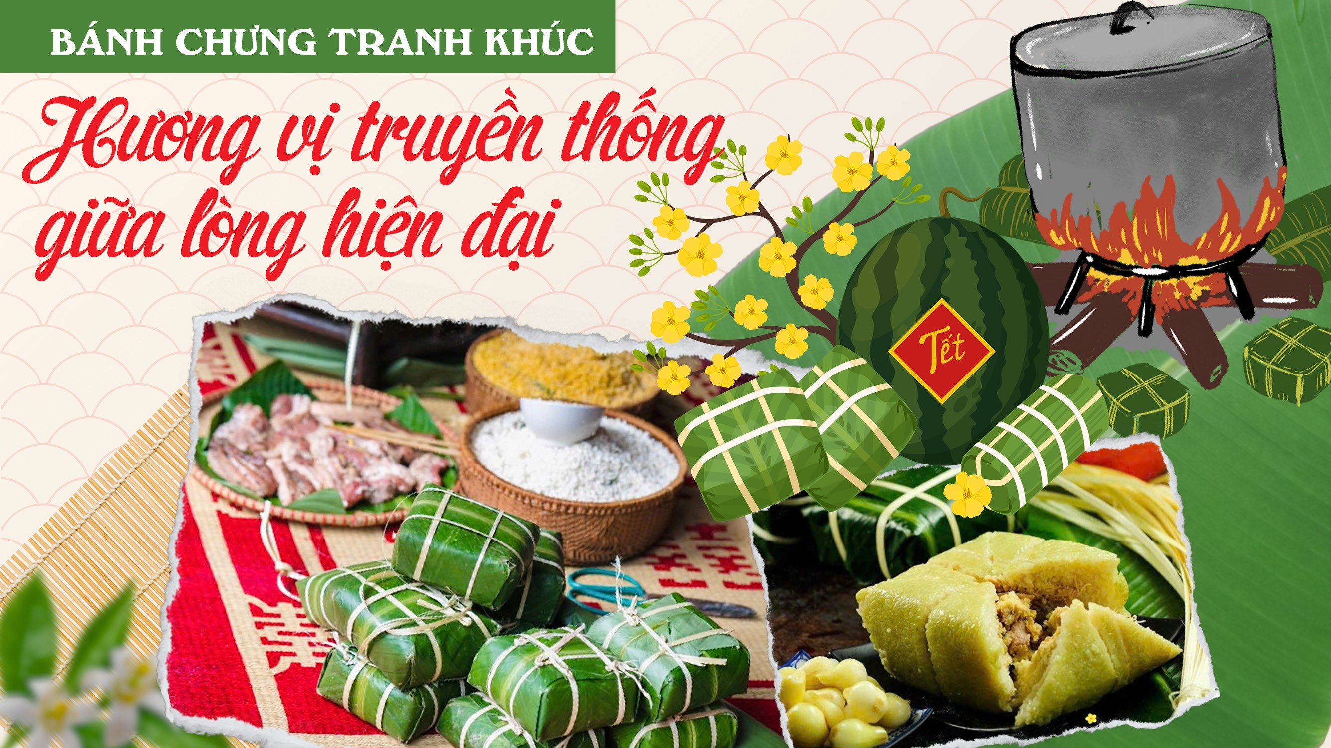 Bánh chưng Tranh Khúc - Hương vị truyền thống giữa lòng hiện đại Bánh chưng Tranh Khúc - Hương vị truyền thống giữa lòng hiện đại