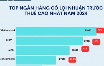 Infographic | Top ngân hàng có lợi nhuận cao nhất năm 2024