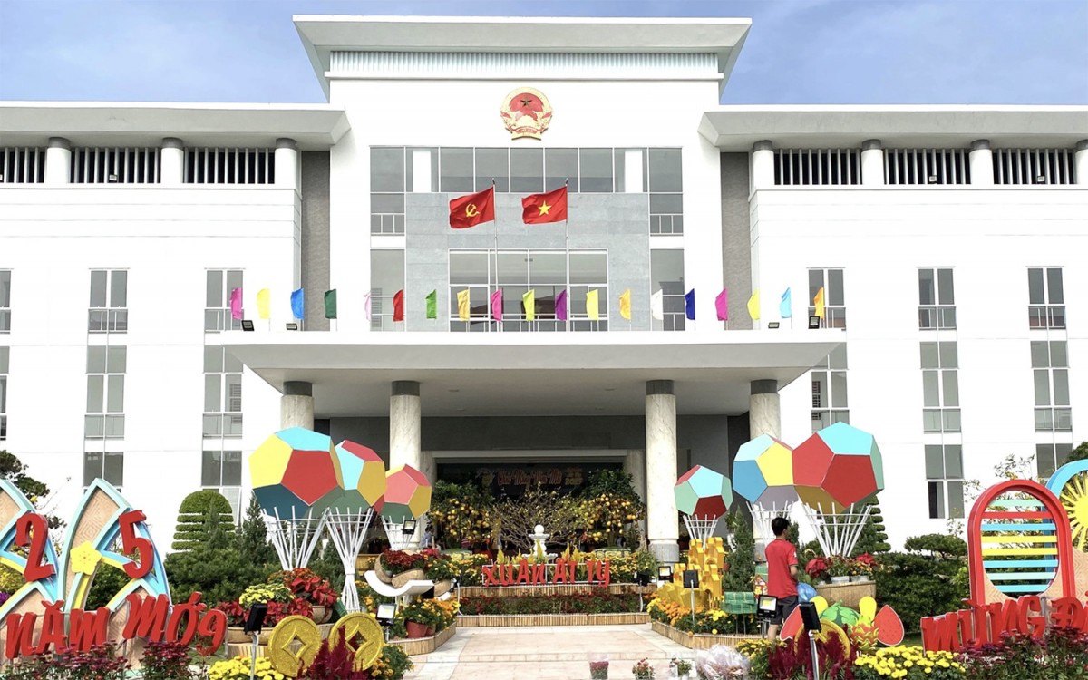 Không gian Tết đặc sắc tại UBND tỉnh Sóc Trăng