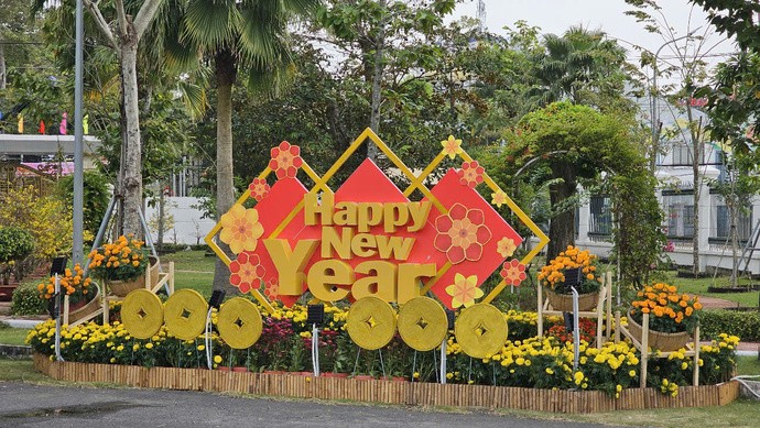 Không gian Tết đặc sắc tại UBND tỉnh Sóc Trăng