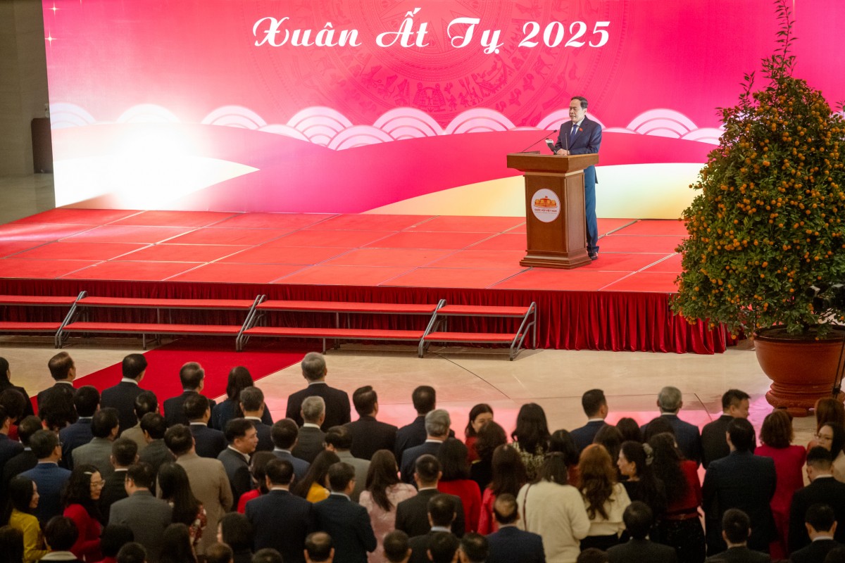 Chủ tịch Quốc hội Trần Thanh Mẫn phát biểu tại cuộc gặp mặt Chủ tịch Quốc hội Trần Thanh Mẫn phát biểu tại cuộc gặp mặt