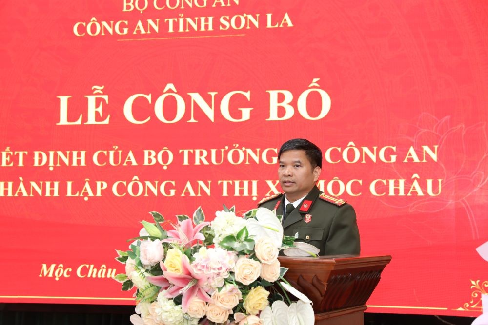Sơn La: Thành lập Công an thị xã Mộc Châu