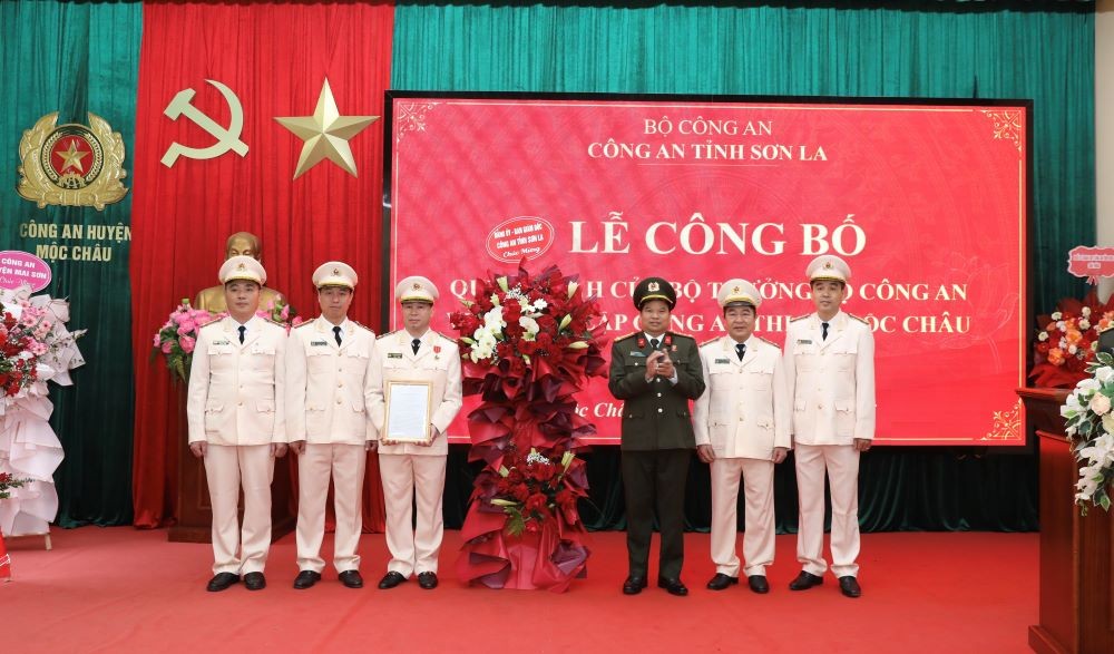 Sơn La: Thành lập Công an thị xã Mộc Châu