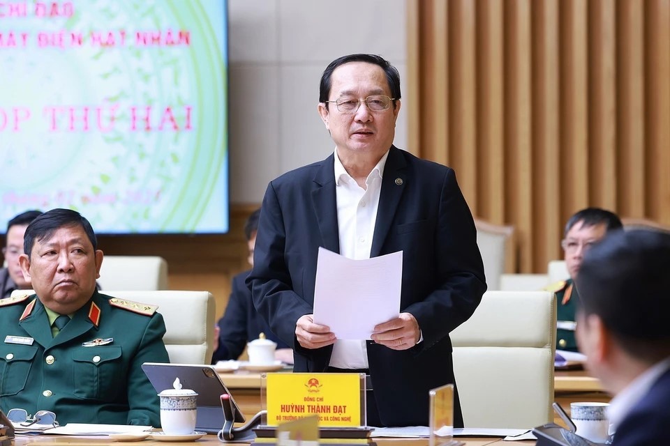 Bộ trưởng Bộ Khoa học và Công nghệ Huỳnh Thành Đạt phát biểu. Ảnh: Dương Giang/TTXVN Bộ trưởng Bộ Khoa học và Công nghệ Huỳnh Thành Đạt phát biểu. Ảnh: Dương Giang/TTXVN