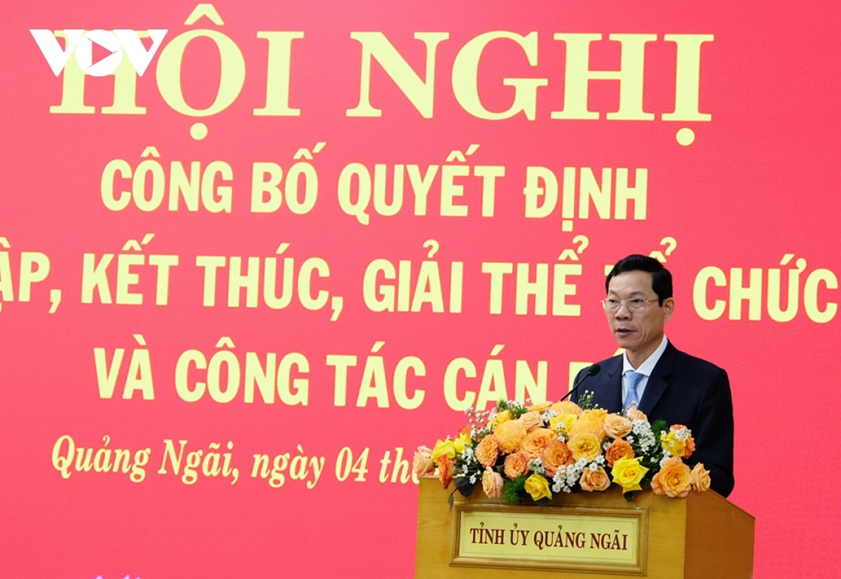 Ông Võ Thanh An, tân Trưởng Ban Tuyên giáo và Dân vận Tỉnh ủy Quảng Ngãi. Ảnh: VOV